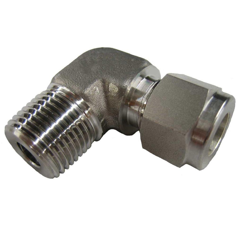 Stainless Steel, 3/8 MNPT x 3/8 Compression Fitting